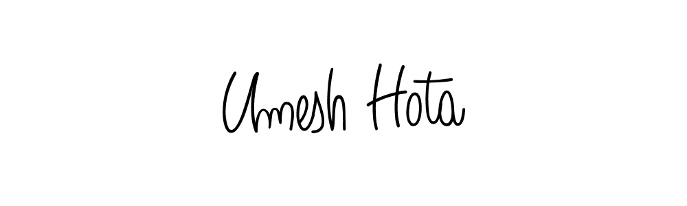 You can use this online signature creator to create a handwritten signature for the name Umesh Hota. This is the best online autograph maker. Umesh Hota signature style 5 images and pictures png