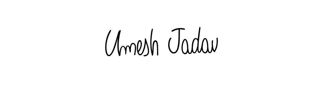 Design your own signature with our free online signature maker. With this signature software, you can create a handwritten (Angelique-Rose-font-FFP) signature for name Umesh Jadav. Umesh Jadav signature style 5 images and pictures png