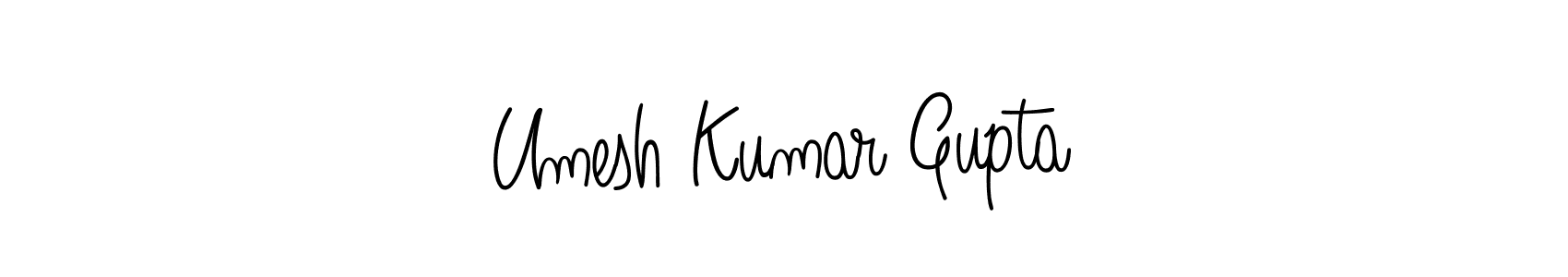 Design your own signature with our free online signature maker. With this signature software, you can create a handwritten (Angelique-Rose-font-FFP) signature for name Umesh Kumar Gupta. Umesh Kumar Gupta signature style 5 images and pictures png