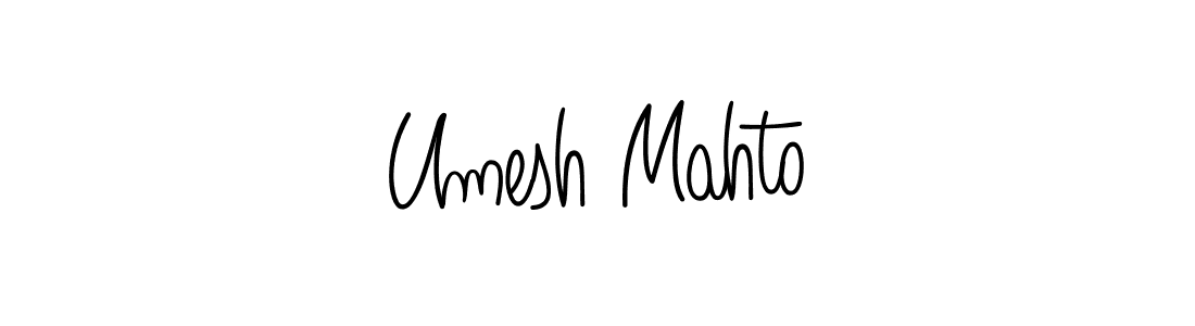 Design your own signature with our free online signature maker. With this signature software, you can create a handwritten (Angelique-Rose-font-FFP) signature for name Umesh Mahto. Umesh Mahto signature style 5 images and pictures png