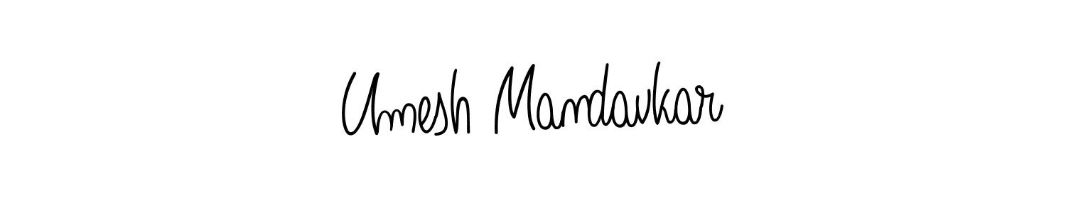 Also we have Umesh Mandavkar name is the best signature style. Create professional handwritten signature collection using Angelique-Rose-font-FFP autograph style. Umesh Mandavkar signature style 5 images and pictures png