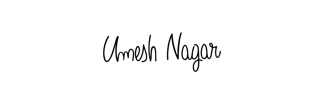 How to Draw Umesh Nagar signature style? Angelique-Rose-font-FFP is a latest design signature styles for name Umesh Nagar. Umesh Nagar signature style 5 images and pictures png