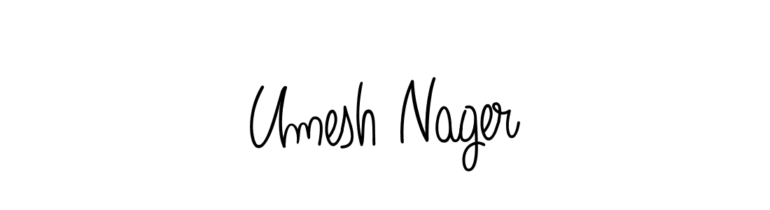 Also we have Umesh Nager name is the best signature style. Create professional handwritten signature collection using Angelique-Rose-font-FFP autograph style. Umesh Nager signature style 5 images and pictures png