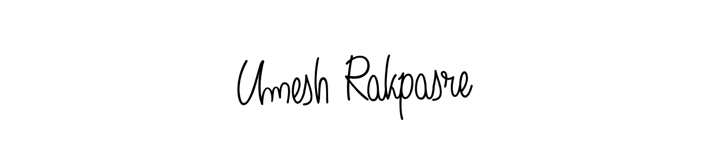 Angelique-Rose-font-FFP is a professional signature style that is perfect for those who want to add a touch of class to their signature. It is also a great choice for those who want to make their signature more unique. Get Umesh Rakpasre name to fancy signature for free. Umesh Rakpasre signature style 5 images and pictures png