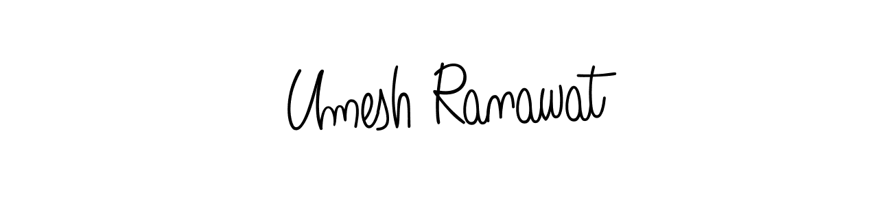 Umesh Ranawat stylish signature style. Best Handwritten Sign (Angelique-Rose-font-FFP) for my name. Handwritten Signature Collection Ideas for my name Umesh Ranawat. Umesh Ranawat signature style 5 images and pictures png