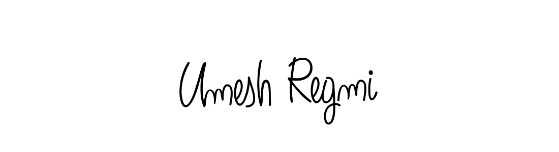 You should practise on your own different ways (Angelique-Rose-font-FFP) to write your name (Umesh Regmi) in signature. don't let someone else do it for you. Umesh Regmi signature style 5 images and pictures png