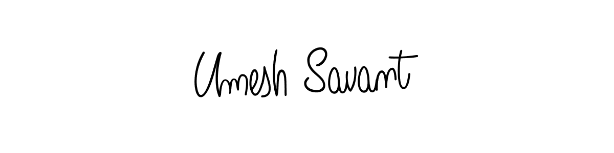 Also we have Umesh Savant name is the best signature style. Create professional handwritten signature collection using Angelique-Rose-font-FFP autograph style. Umesh Savant signature style 5 images and pictures png