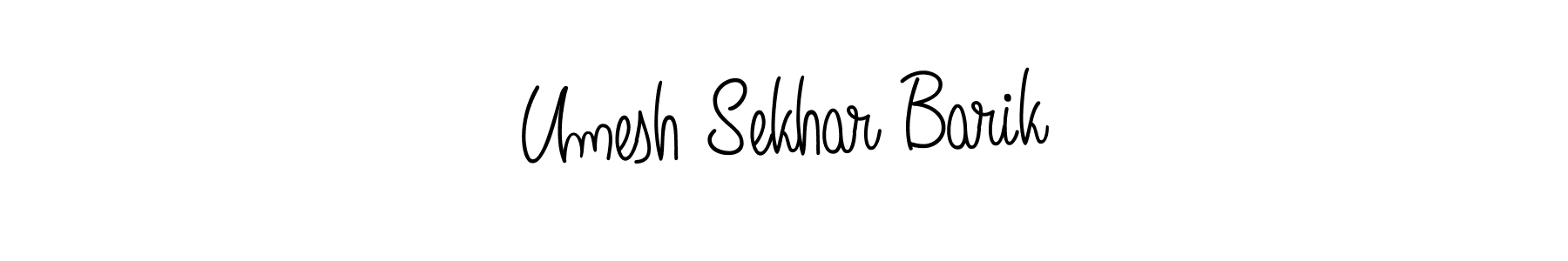 Create a beautiful signature design for name Umesh Sekhar Barik. With this signature (Angelique-Rose-font-FFP) fonts, you can make a handwritten signature for free. Umesh Sekhar Barik signature style 5 images and pictures png