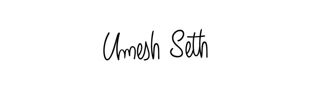 Design your own signature with our free online signature maker. With this signature software, you can create a handwritten (Angelique-Rose-font-FFP) signature for name Umesh Seth. Umesh Seth signature style 5 images and pictures png