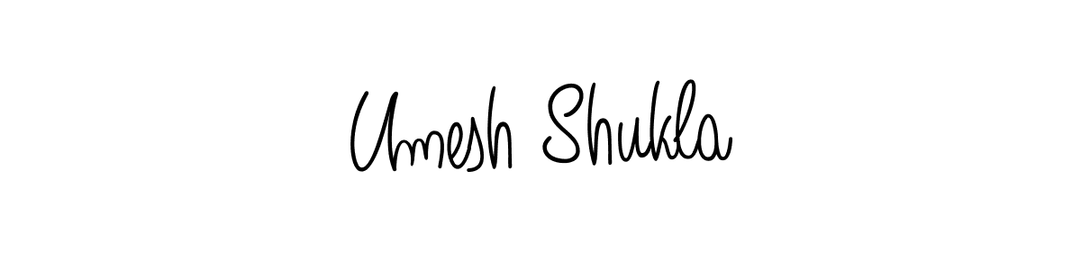 You should practise on your own different ways (Angelique-Rose-font-FFP) to write your name (Umesh Shukla) in signature. don't let someone else do it for you. Umesh Shukla signature style 5 images and pictures png