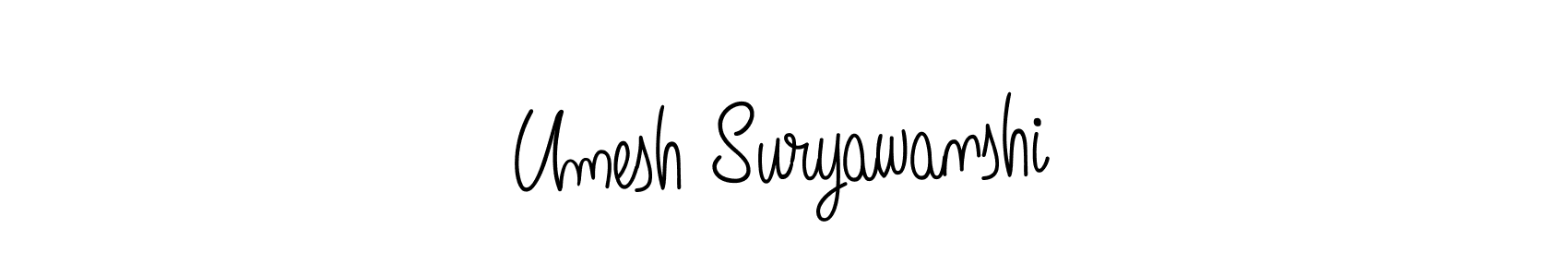 You should practise on your own different ways (Angelique-Rose-font-FFP) to write your name (Umesh Suryawanshi) in signature. don't let someone else do it for you. Umesh Suryawanshi signature style 5 images and pictures png