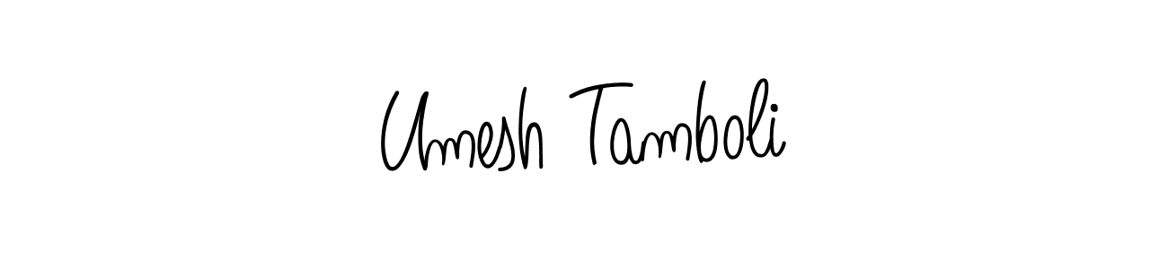 Check out images of Autograph of Umesh Tamboli name. Actor Umesh Tamboli Signature Style. Angelique-Rose-font-FFP is a professional sign style online. Umesh Tamboli signature style 5 images and pictures png