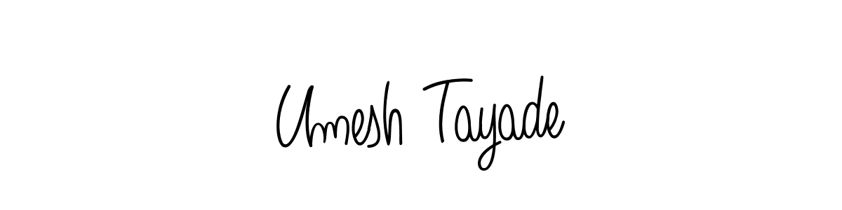It looks lik you need a new signature style for name Umesh Tayade. Design unique handwritten (Angelique-Rose-font-FFP) signature with our free signature maker in just a few clicks. Umesh Tayade signature style 5 images and pictures png