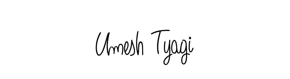 How to Draw Umesh Tyagi signature style? Angelique-Rose-font-FFP is a latest design signature styles for name Umesh Tyagi. Umesh Tyagi signature style 5 images and pictures png