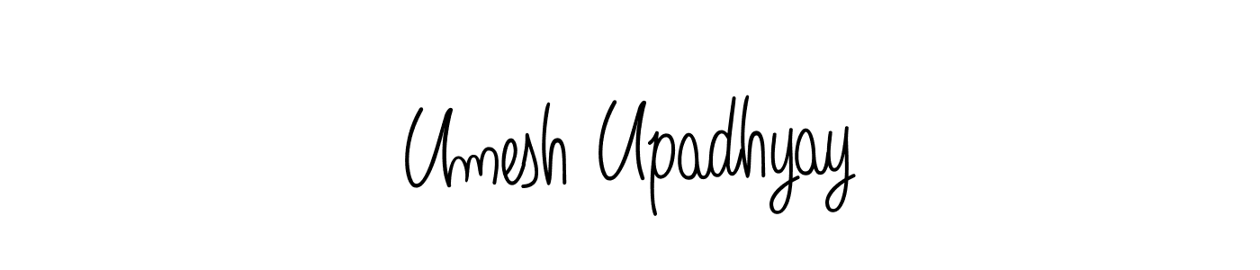 Design your own signature with our free online signature maker. With this signature software, you can create a handwritten (Angelique-Rose-font-FFP) signature for name Umesh Upadhyay. Umesh Upadhyay signature style 5 images and pictures png