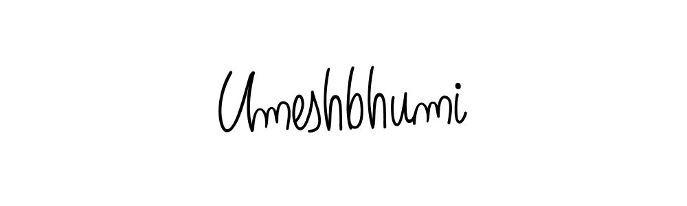 The best way (Angelique-Rose-font-FFP) to make a short signature is to pick only two or three words in your name. The name Umeshbhumi include a total of six letters. For converting this name. Umeshbhumi signature style 5 images and pictures png