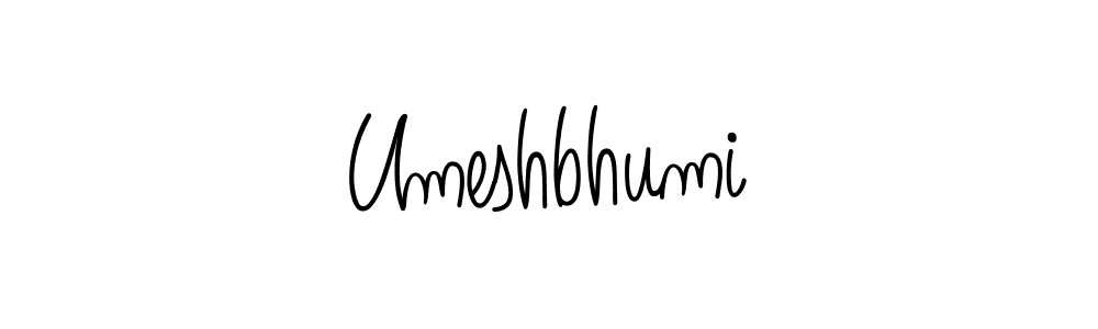 Umeshbhumi stylish signature style. Best Handwritten Sign (Angelique-Rose-font-FFP) for my name. Handwritten Signature Collection Ideas for my name Umeshbhumi. Umeshbhumi signature style 5 images and pictures png