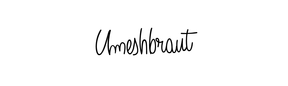 How to make Umeshbraut signature? Angelique-Rose-font-FFP is a professional autograph style. Create handwritten signature for Umeshbraut name. Umeshbraut signature style 5 images and pictures png