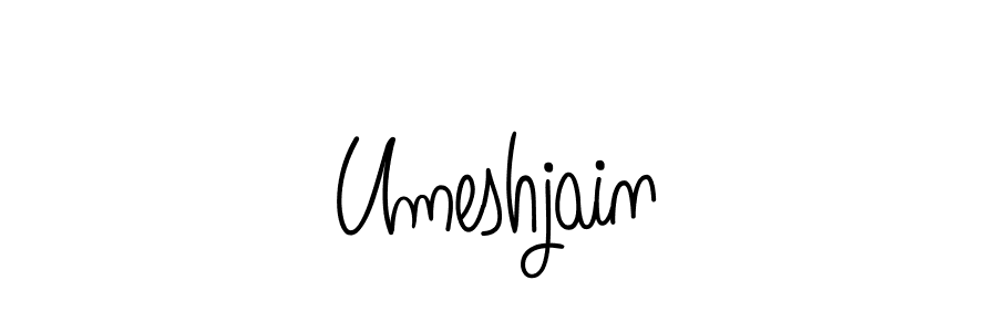 The best way (Angelique-Rose-font-FFP) to make a short signature is to pick only two or three words in your name. The name Umeshjain include a total of six letters. For converting this name. Umeshjain signature style 5 images and pictures png