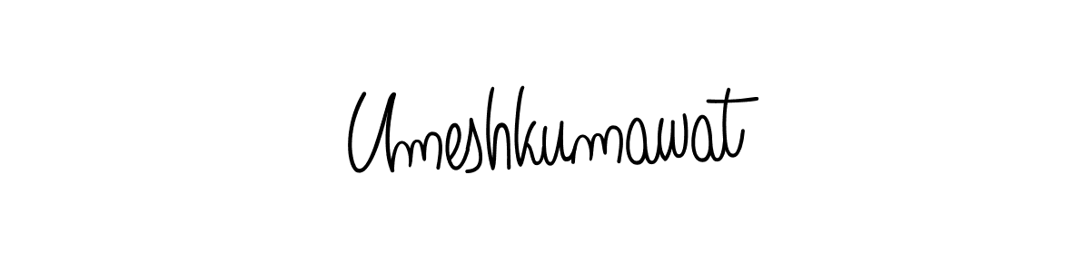 The best way (Angelique-Rose-font-FFP) to make a short signature is to pick only two or three words in your name. The name Umeshkumawat include a total of six letters. For converting this name. Umeshkumawat signature style 5 images and pictures png