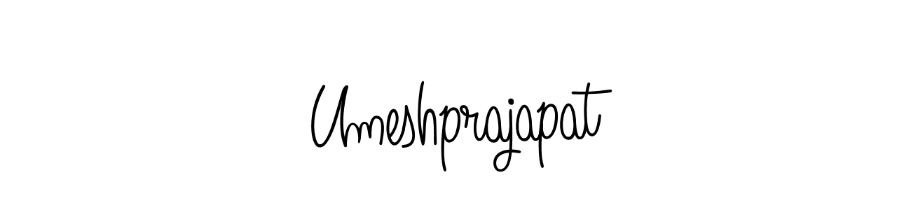 The best way (Angelique-Rose-font-FFP) to make a short signature is to pick only two or three words in your name. The name Umeshprajapat include a total of six letters. For converting this name. Umeshprajapat signature style 5 images and pictures png
