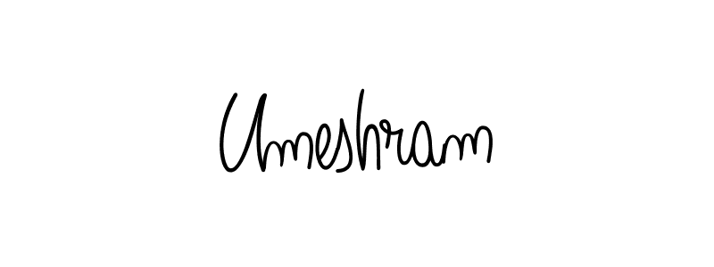 Design your own signature with our free online signature maker. With this signature software, you can create a handwritten (Angelique-Rose-font-FFP) signature for name Umeshram. Umeshram signature style 5 images and pictures png