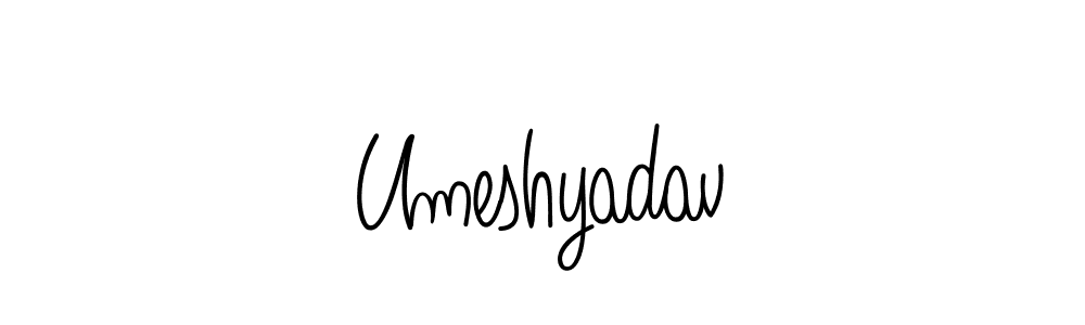 Umeshyadav stylish signature style. Best Handwritten Sign (Angelique-Rose-font-FFP) for my name. Handwritten Signature Collection Ideas for my name Umeshyadav. Umeshyadav signature style 5 images and pictures png