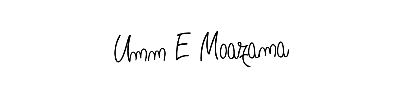 Angelique-Rose-font-FFP is a professional signature style that is perfect for those who want to add a touch of class to their signature. It is also a great choice for those who want to make their signature more unique. Get Umm E Moazama name to fancy signature for free. Umm E Moazama signature style 5 images and pictures png