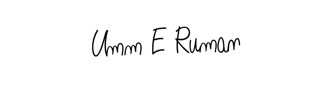Angelique-Rose-font-FFP is a professional signature style that is perfect for those who want to add a touch of class to their signature. It is also a great choice for those who want to make their signature more unique. Get Umm E Ruman name to fancy signature for free. Umm E Ruman signature style 5 images and pictures png