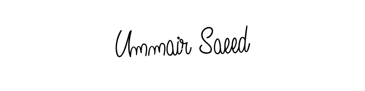Design your own signature with our free online signature maker. With this signature software, you can create a handwritten (Angelique-Rose-font-FFP) signature for name Ummair Saeed. Ummair Saeed signature style 5 images and pictures png