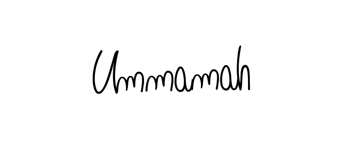 Ummamah stylish signature style. Best Handwritten Sign (Angelique-Rose-font-FFP) for my name. Handwritten Signature Collection Ideas for my name Ummamah. Ummamah signature style 5 images and pictures png