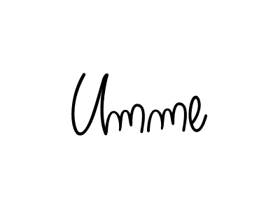 You should practise on your own different ways (Angelique-Rose-font-FFP) to write your name (Umme) in signature. don't let someone else do it for you. Umme signature style 5 images and pictures png