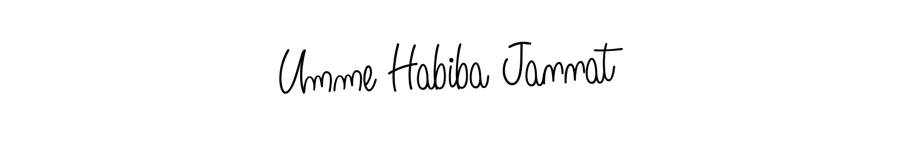 This is the best signature style for the Umme Habiba Jannat name. Also you like these signature font (Angelique-Rose-font-FFP). Mix name signature. Umme Habiba Jannat signature style 5 images and pictures png