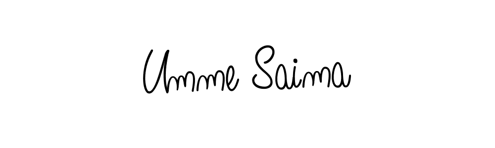 Also You can easily find your signature by using the search form. We will create Umme Saima name handwritten signature images for you free of cost using Angelique-Rose-font-FFP sign style. Umme Saima signature style 5 images and pictures png