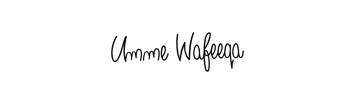 Here are the top 10 professional signature styles for the name Umme Wafeeqa. These are the best autograph styles you can use for your name. Umme Wafeeqa signature style 5 images and pictures png