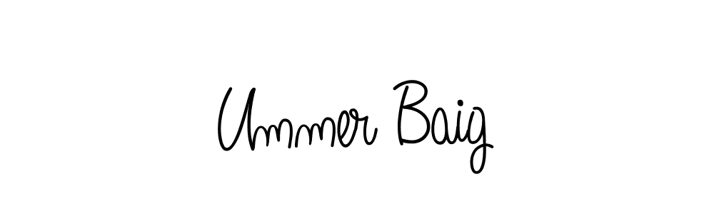 Angelique-Rose-font-FFP is a professional signature style that is perfect for those who want to add a touch of class to their signature. It is also a great choice for those who want to make their signature more unique. Get Ummer Baig name to fancy signature for free. Ummer Baig signature style 5 images and pictures png