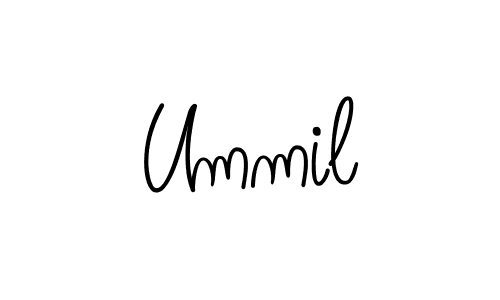 Ummil stylish signature style. Best Handwritten Sign (Angelique-Rose-font-FFP) for my name. Handwritten Signature Collection Ideas for my name Ummil. Ummil signature style 5 images and pictures png