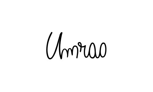 if you are searching for the best signature style for your name Umrao. so please give up your signature search. here we have designed multiple signature styles  using Angelique-Rose-font-FFP. Umrao signature style 5 images and pictures png