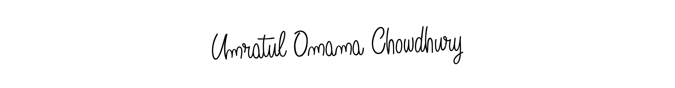 How to Draw Umratul Omama Chowdhury signature style? Angelique-Rose-font-FFP is a latest design signature styles for name Umratul Omama Chowdhury. Umratul Omama Chowdhury signature style 5 images and pictures png