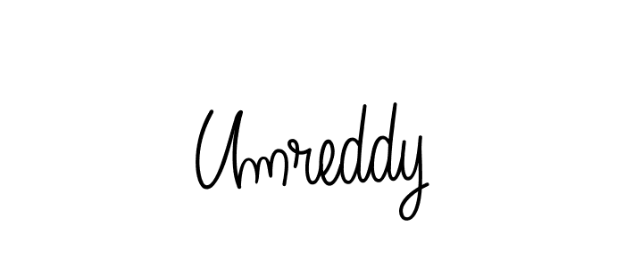 if you are searching for the best signature style for your name Umreddy. so please give up your signature search. here we have designed multiple signature styles  using Angelique-Rose-font-FFP. Umreddy signature style 5 images and pictures png