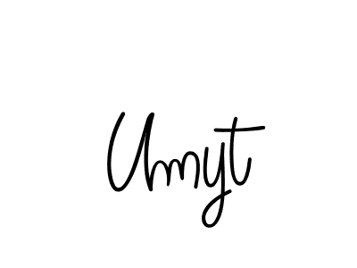 Umyt stylish signature style. Best Handwritten Sign (Angelique-Rose-font-FFP) for my name. Handwritten Signature Collection Ideas for my name Umyt. Umyt signature style 5 images and pictures png