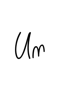 if you are searching for the best signature style for your name Un. so please give up your signature search. here we have designed multiple signature styles  using Angelique-Rose-font-FFP. Un signature style 5 images and pictures png