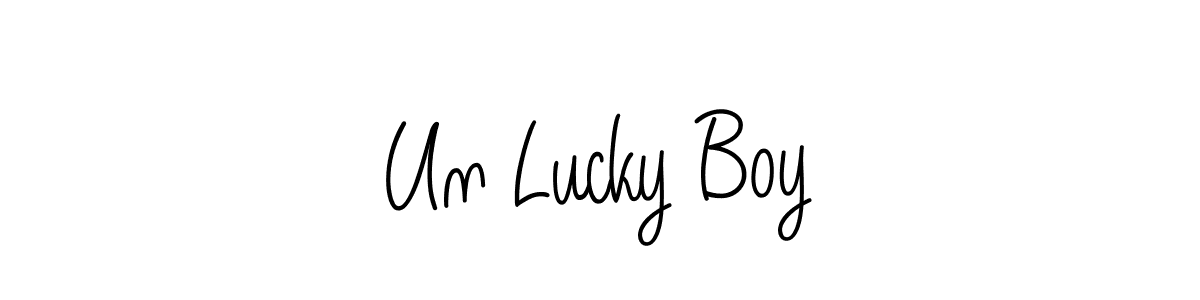 You can use this online signature creator to create a handwritten signature for the name Un Lucky Boy. This is the best online autograph maker. Un Lucky Boy signature style 5 images and pictures png