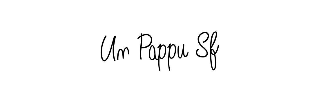 How to make Un Pappu Sf name signature. Use Angelique-Rose-font-FFP style for creating short signs online. This is the latest handwritten sign. Un Pappu Sf signature style 5 images and pictures png
