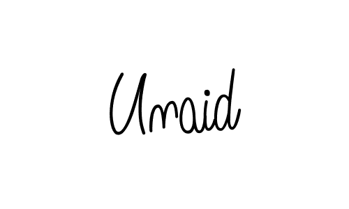 This is the best signature style for the Unaid name. Also you like these signature font (Angelique-Rose-font-FFP). Mix name signature. Unaid signature style 5 images and pictures png