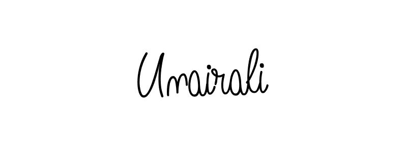 Make a beautiful signature design for name Unairali. Use this online signature maker to create a handwritten signature for free. Unairali signature style 5 images and pictures png