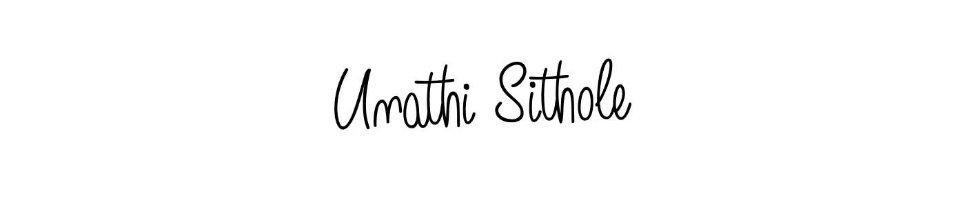 Make a short Unathi Sithole signature style. Manage your documents anywhere anytime using Angelique-Rose-font-FFP. Create and add eSignatures, submit forms, share and send files easily. Unathi Sithole signature style 5 images and pictures png