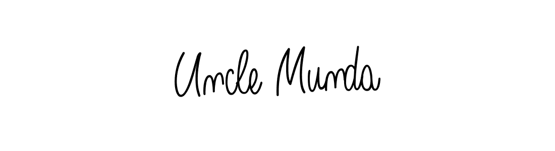 Make a beautiful signature design for name Uncle Munda. With this signature (Angelique-Rose-font-FFP) style, you can create a handwritten signature for free. Uncle Munda signature style 5 images and pictures png