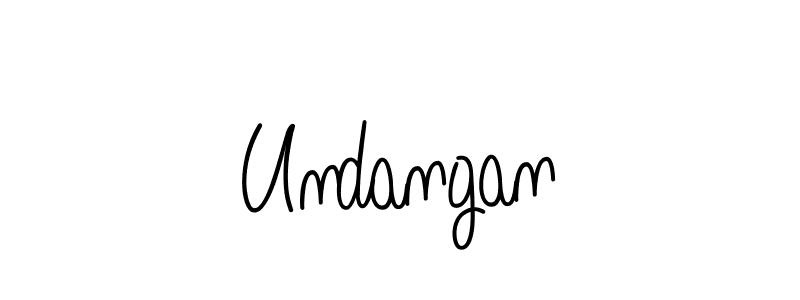 How to make Undangan signature? Angelique-Rose-font-FFP is a professional autograph style. Create handwritten signature for Undangan name. Undangan signature style 5 images and pictures png
