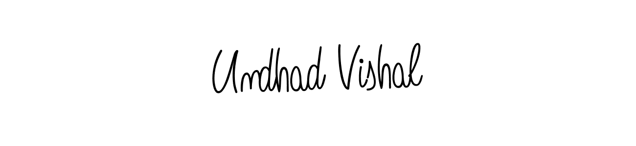 It looks lik you need a new signature style for name Undhad Vishal. Design unique handwritten (Angelique-Rose-font-FFP) signature with our free signature maker in just a few clicks. Undhad Vishal signature style 5 images and pictures png